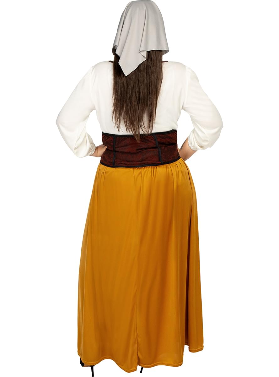 Klasický plus size kostým středověký sedlák pro ženy