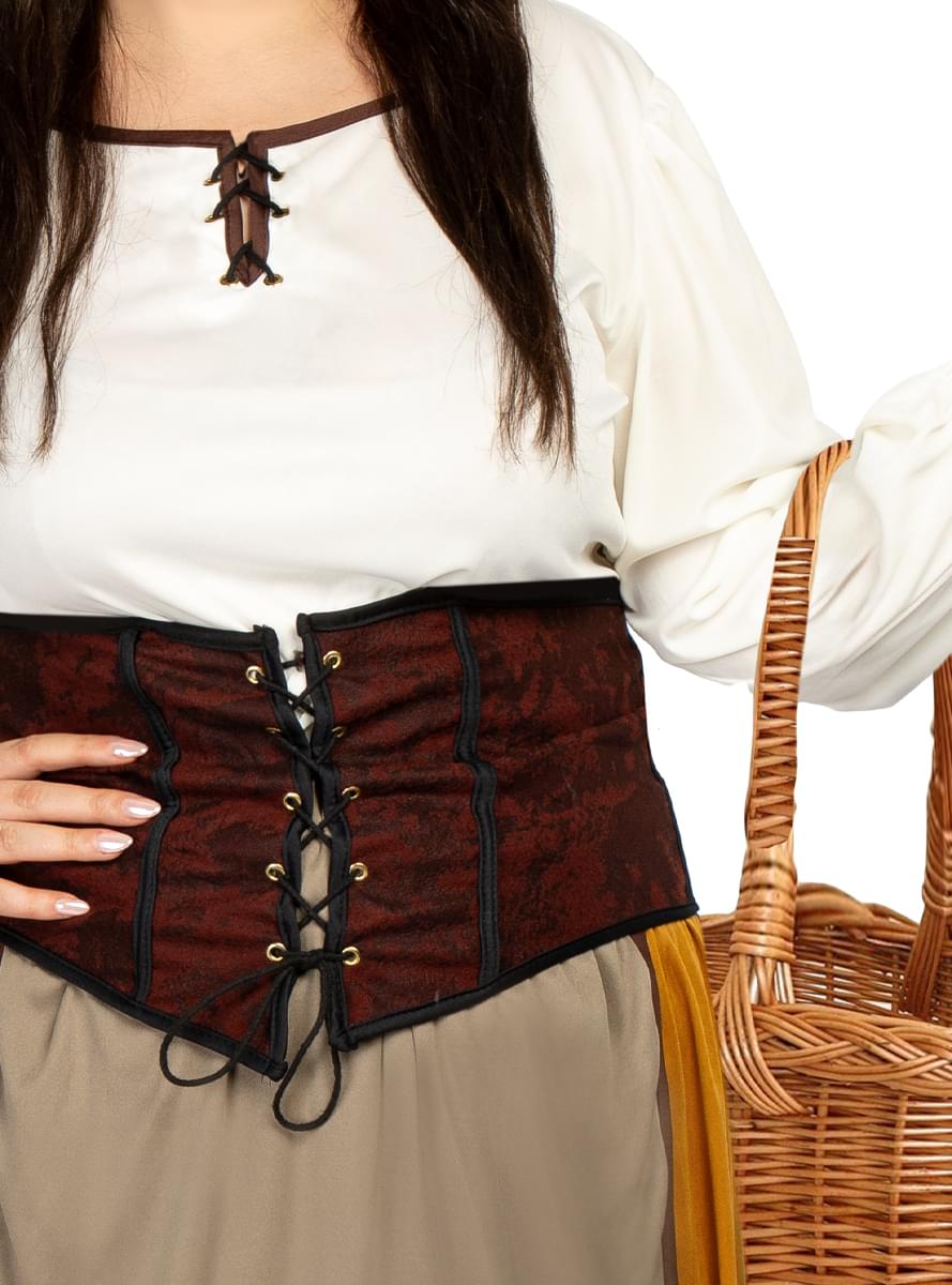 Miðaldakona búningur fyrir konur stærð stór