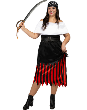 Costum de pirat pentru femei de dimensiuni mari - Colecția Buccaneer