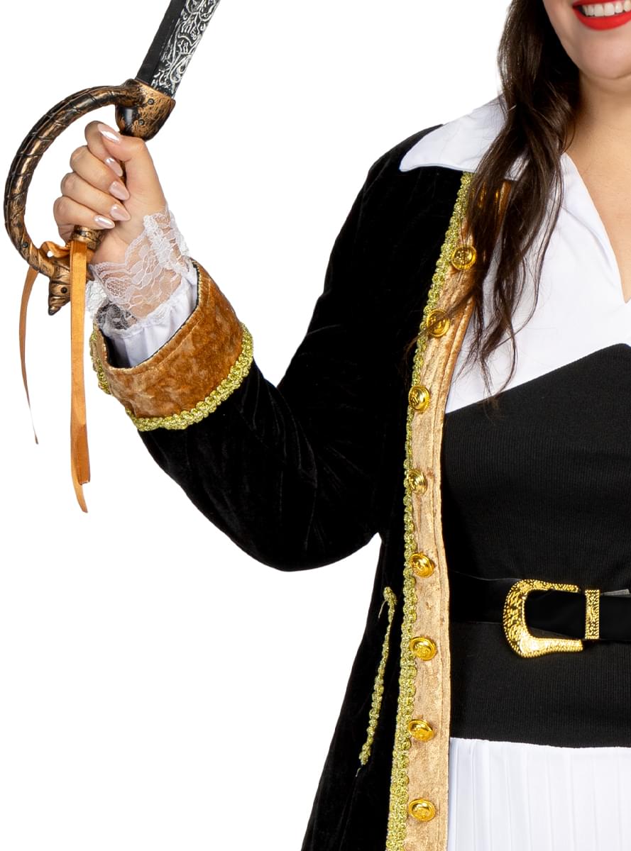 Strój Piratka Deluxe dla kobiet plus size - Kolekcja Kolonialna