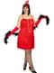 Costume da Charleston anni 20 rosso taglie forti