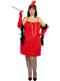 1920s Red Flapper Costume Plus Size