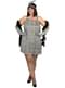 Srebrny Strój Charleston (Flapper) Lata 20. plus size