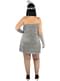 Stříbrný plus size kostým Flapper z 20. let