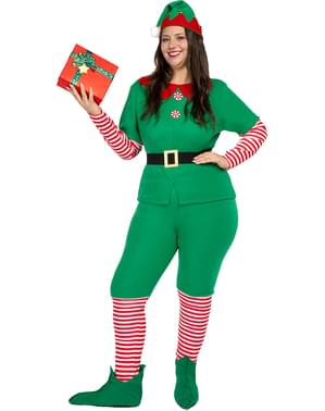 Christmas Elf Kostym för kvinnor stor storlek