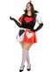 Queen of Hearts Kostyme til kvinner Plus Size