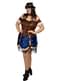 Kort Steampunk Kostyme til kvinner Plus Size