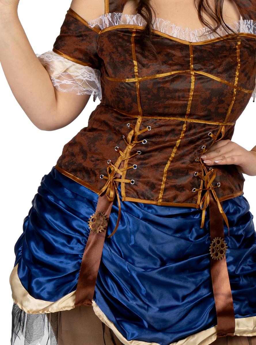 Kratki Steampunk kostim za žene plus veličina