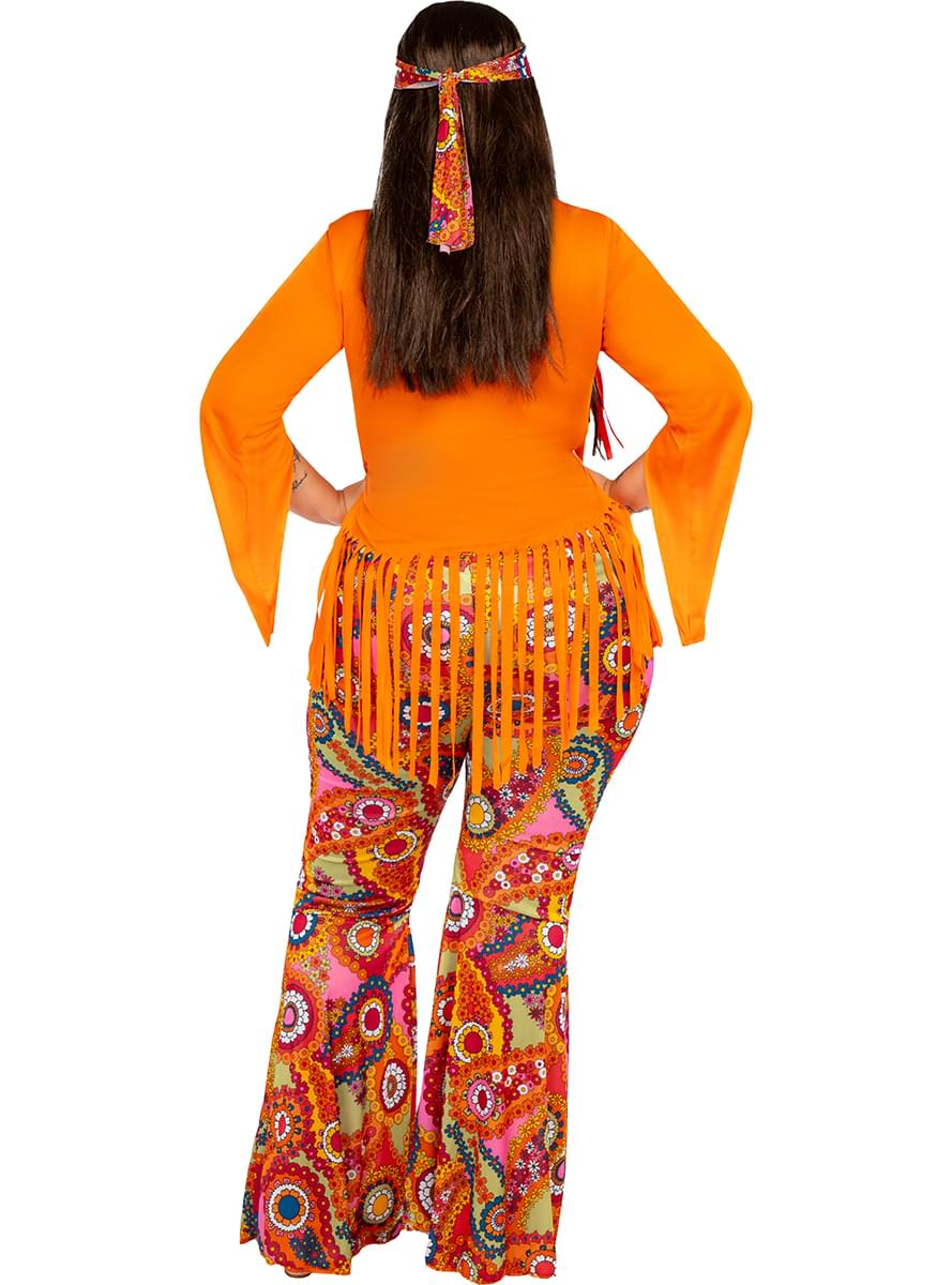 Disfraz de Hippie feliz para mujer talla grande