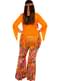 Déguisement Hippie joyeux femme grande taille