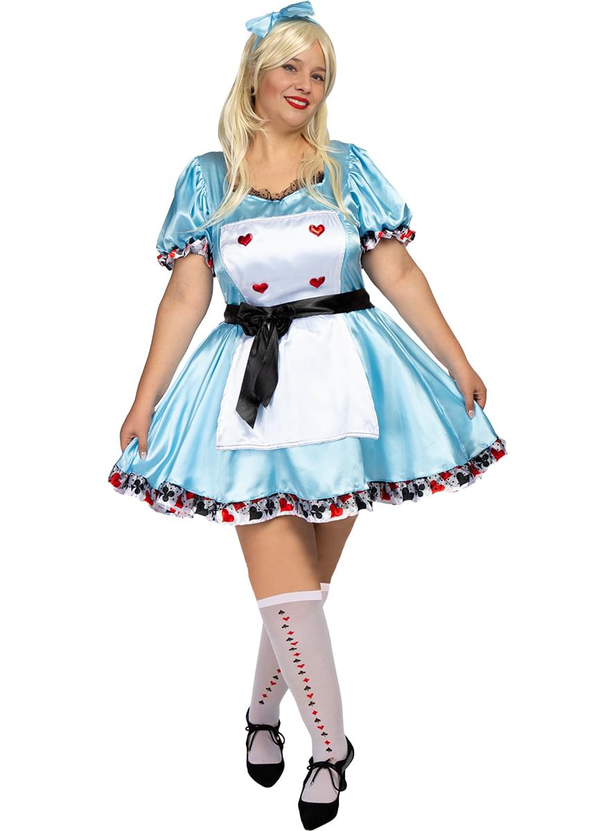 Deluxe Alice kostume til kvinder Plusstørrelse