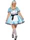 Fato de Alice Deluxe para mulher tamanho grande