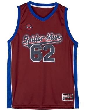 T-shirt Spiderman Basketball för vuxen