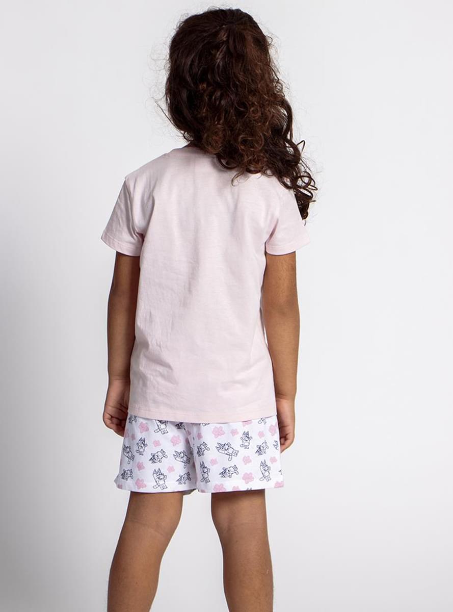 Pijama de Bluey corto para niña
