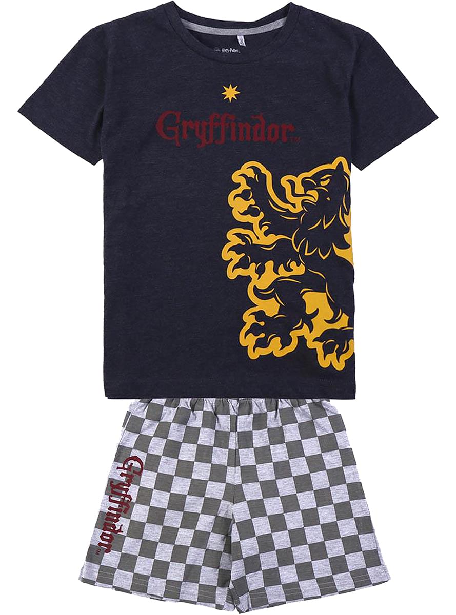 Gryffindor pijama stutt fyrir stráka - Harry Potter