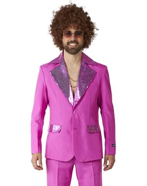 Disko jakna v roza barvi - obleka za moške