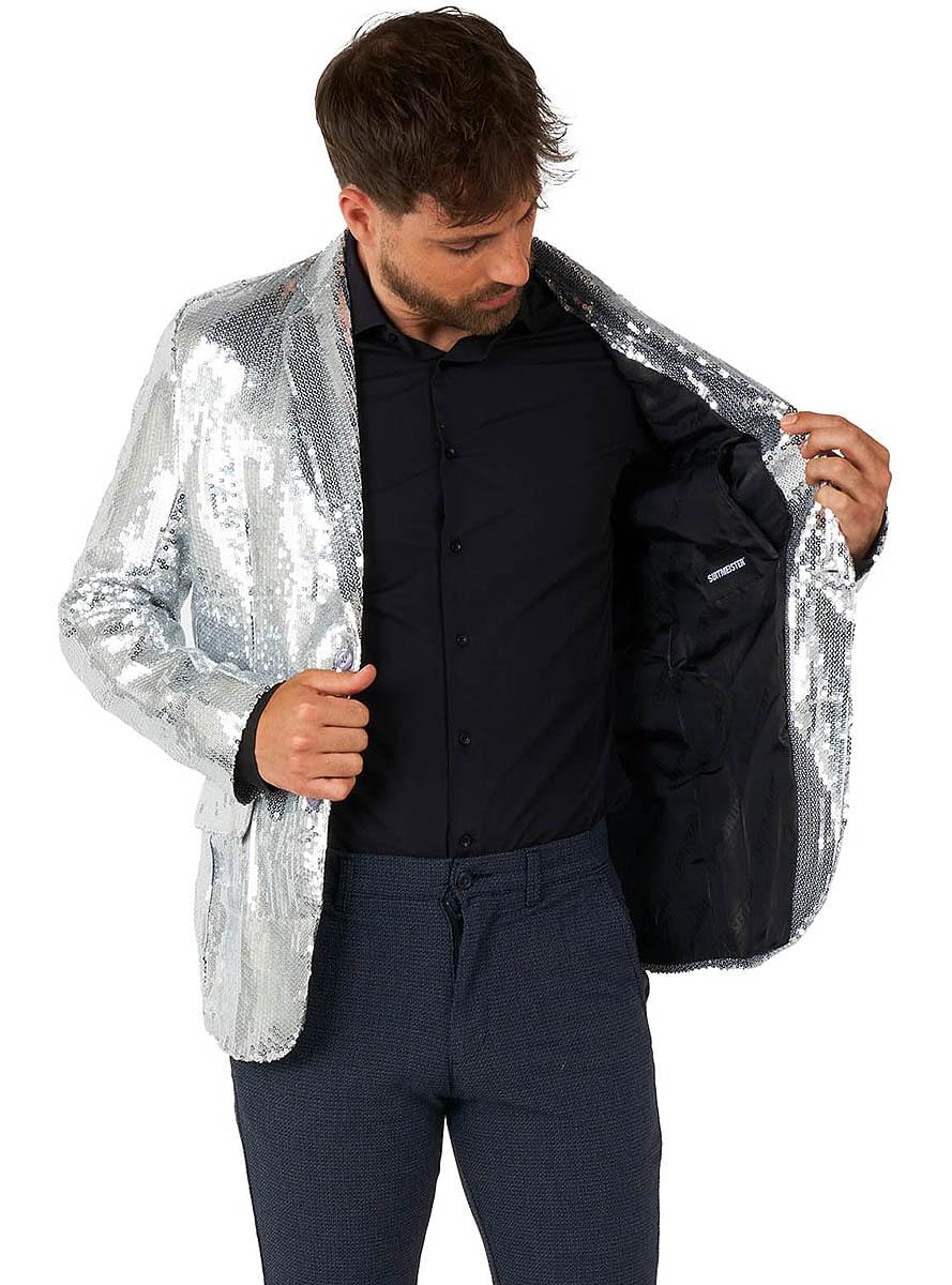 Блейзър със сребърни пайети - Suitmeister