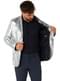 Blazer de lantejoulas prateada - Suitmeister