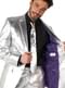 Shiny Silver Suit - OppoSuits