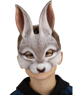 Máscara de coelho para meninos