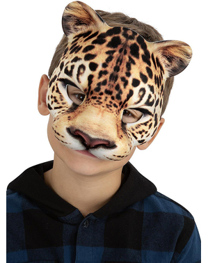 Máscara de leopardo para meninos