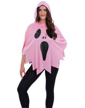 Spook poncho voor volwassenen