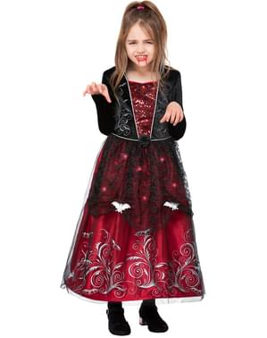 Costum Deluxe de liliac vampir pentru fete