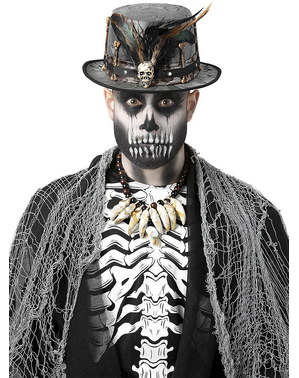 Voodoo Skelet Tophat til mænd