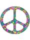Objet gonflable hippie symbole de la paix 60's