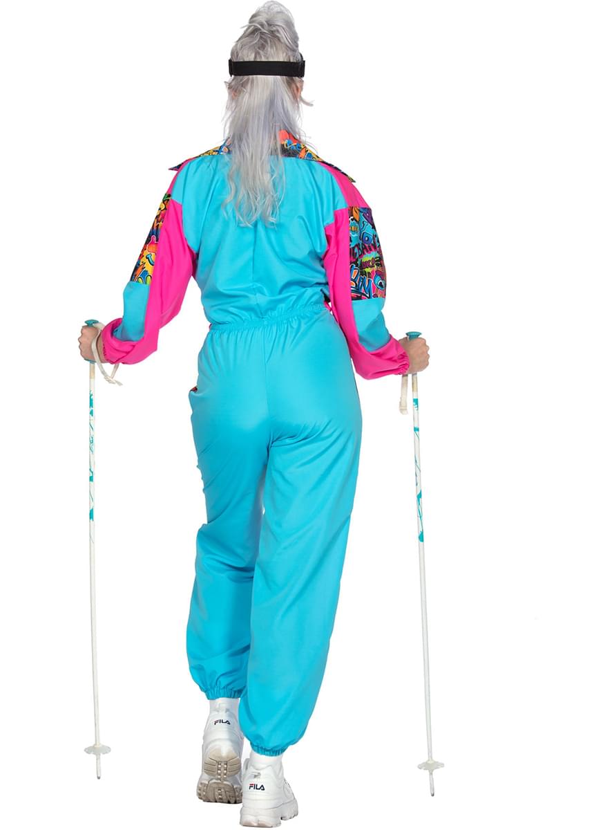 80'er retro ski kostume til kvinder