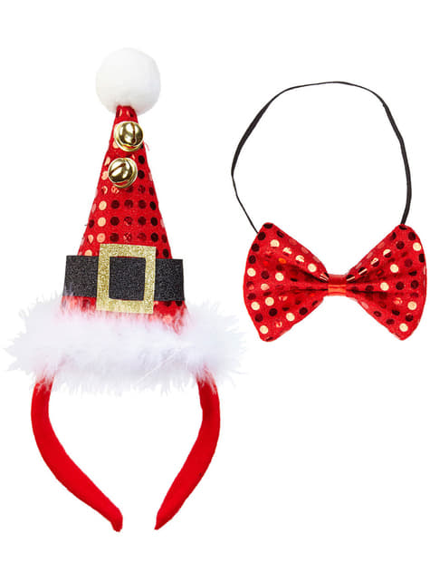 Set met mini hoed van de Kerstman en voor De coolste | Funidelia