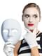 Basal hvid maske