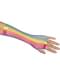 Gants résille arc-en-ciel