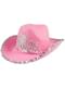 Chapeau cow-girl rose femme