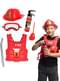 Set de accesorios de bombero para niño