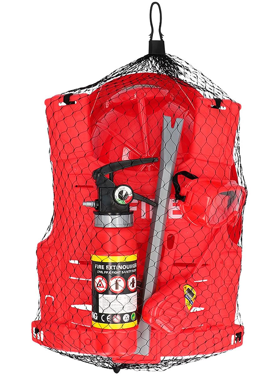 Set de accesorios de bombero para niño