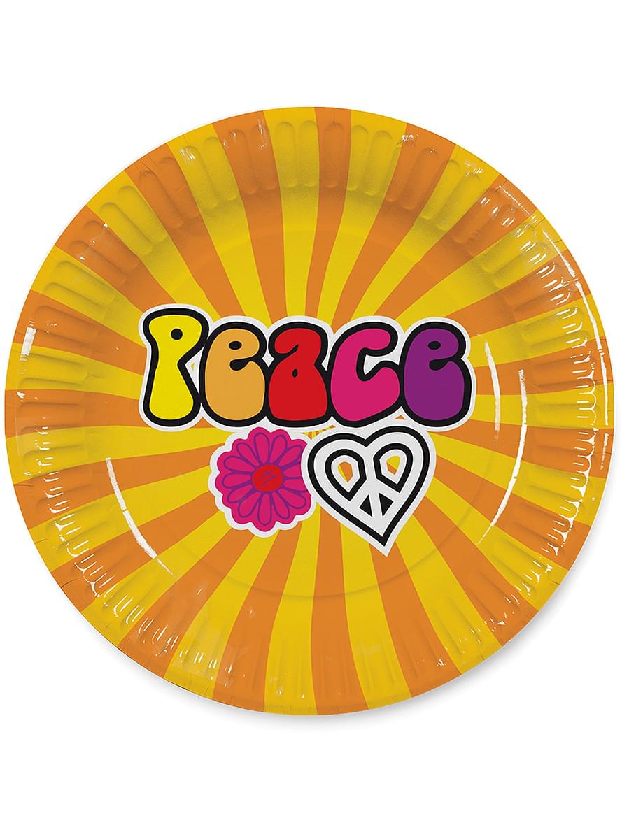 8 Hippie Plates (23cm)