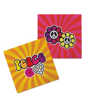 20 hippie servetten (33x33cm)