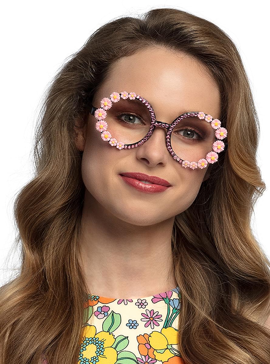 Ochelari hippie Flower Power