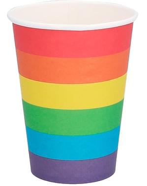 8 Rainbow Cups
