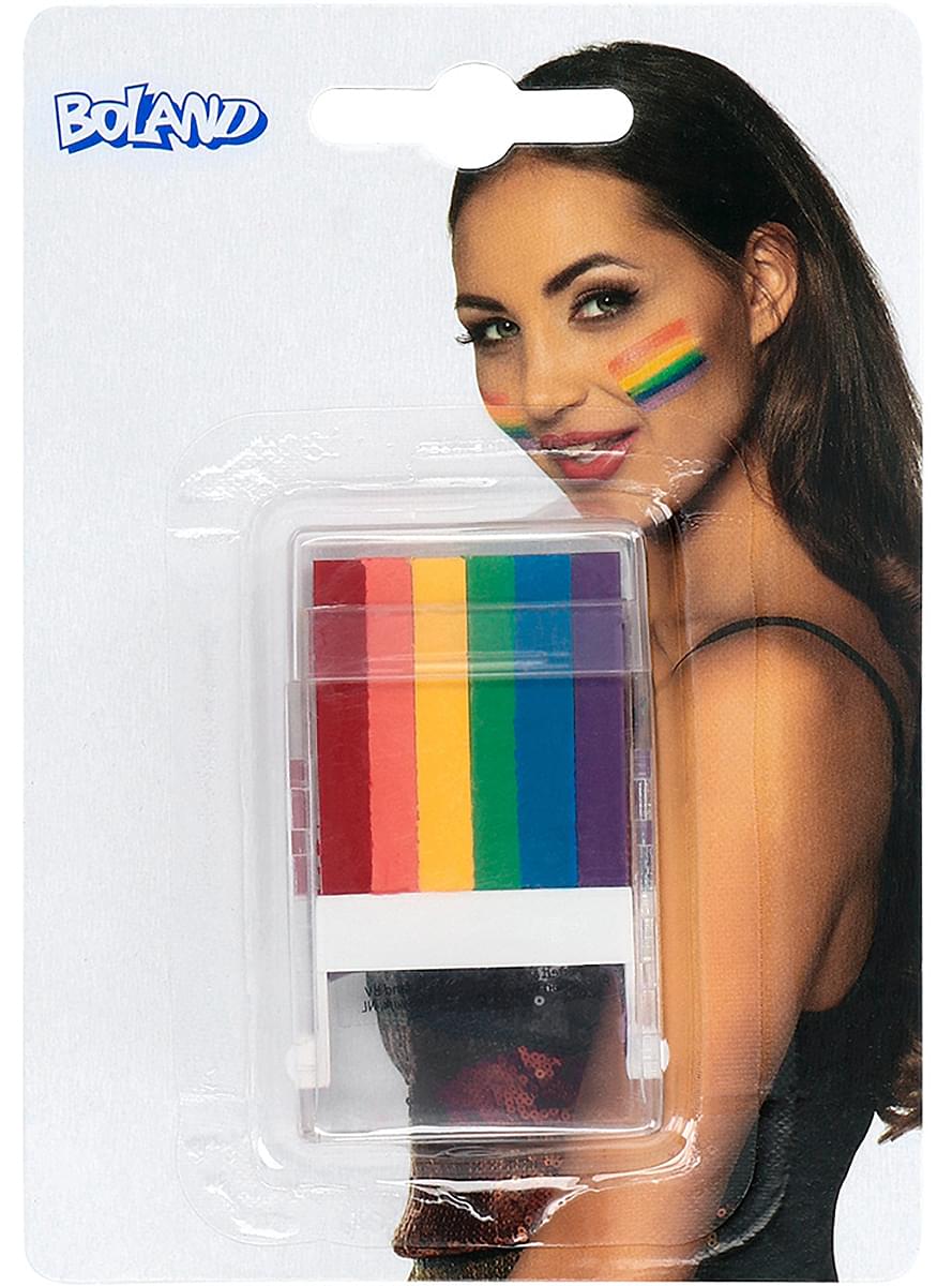 Barra de maquillaje bandera arcoíris 6 en 1