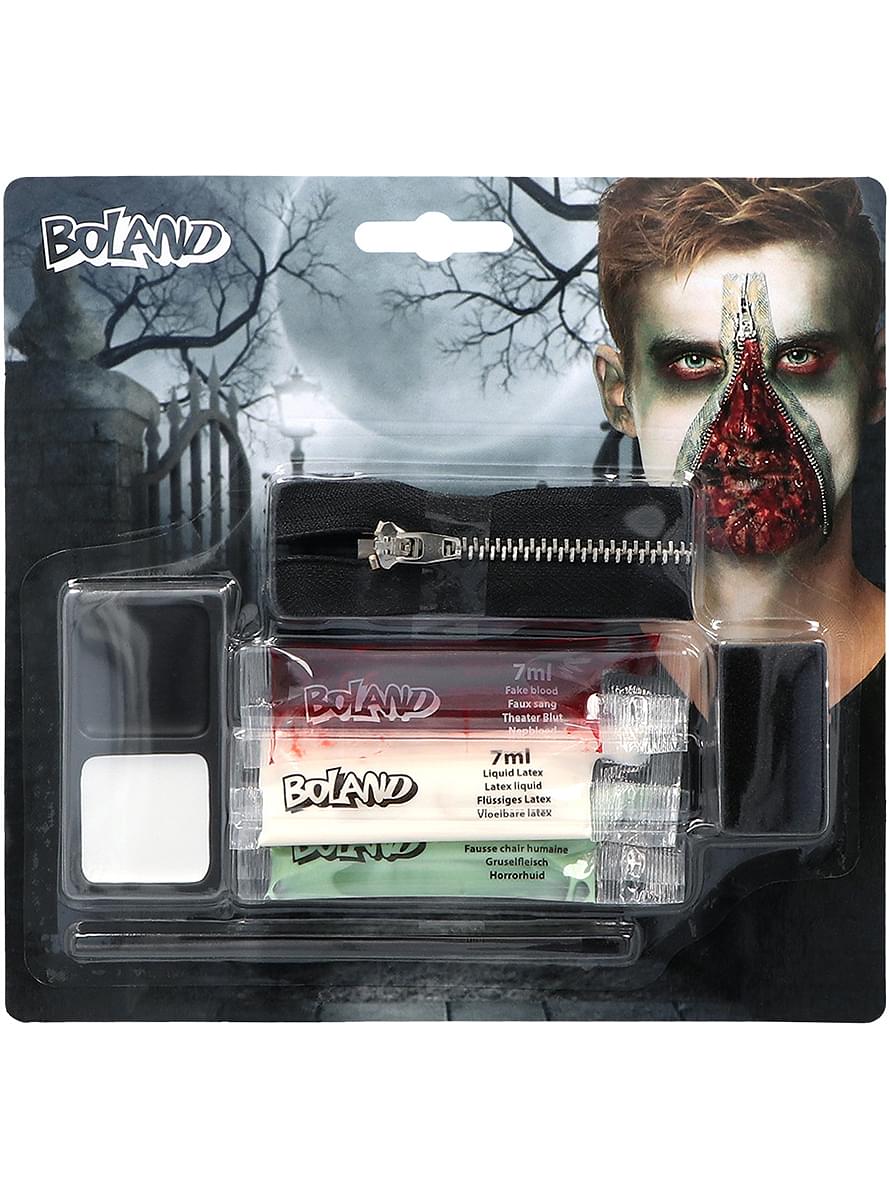 Set di trucco da zombie con cerniera