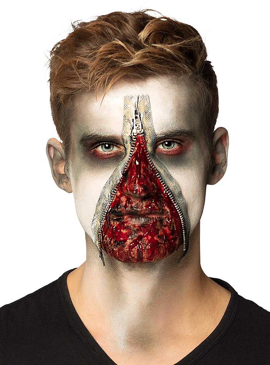 Sminkset zombie med dragkedja