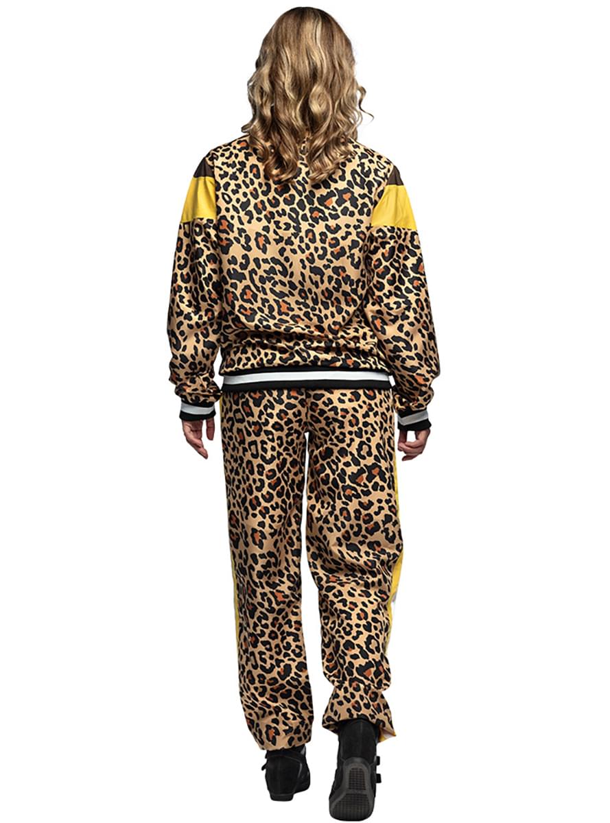 80-luvun leopardi urheilupuku aikuisille