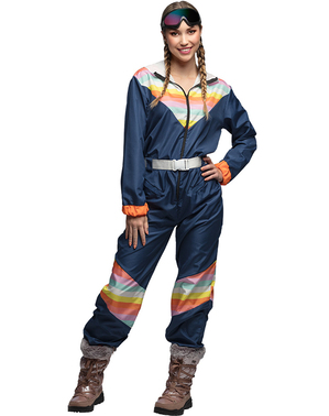 80er Jahre Skifahrer Kostüm Classic für Damen