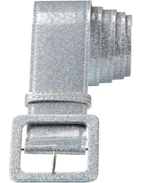 Ceinture disco argent adulte