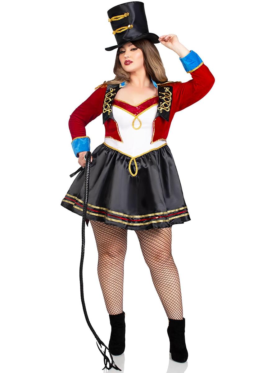Sexy Dompteurin Kostüm für Damen in großer Größe