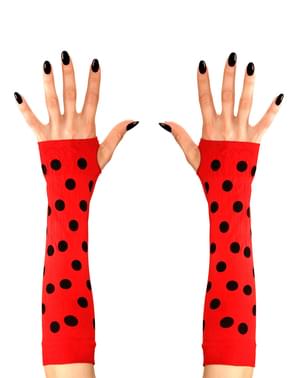 Mănuși de buburuză pentru femeie
