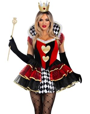 Elegant Queen of Hearts Costume for Women