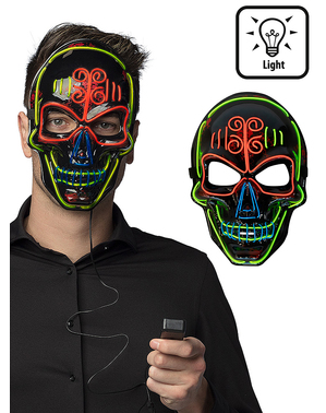 Skelet LED maske